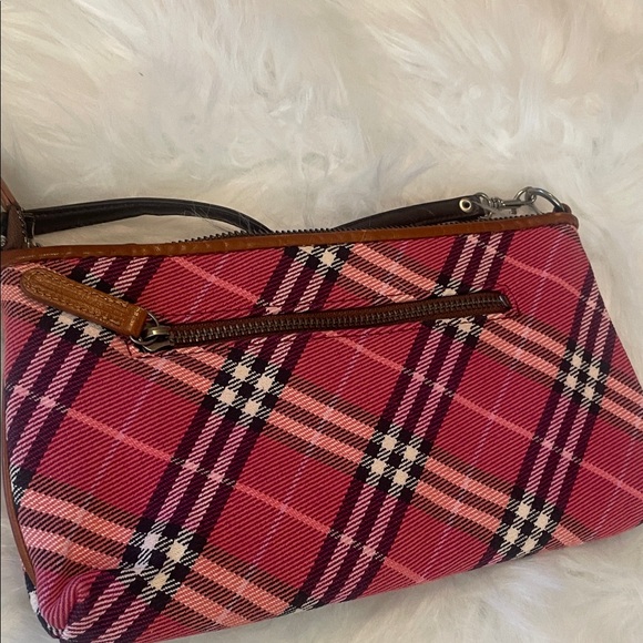 Burberry Pink and Brown Plaid Clutch - Picture 2 of 3